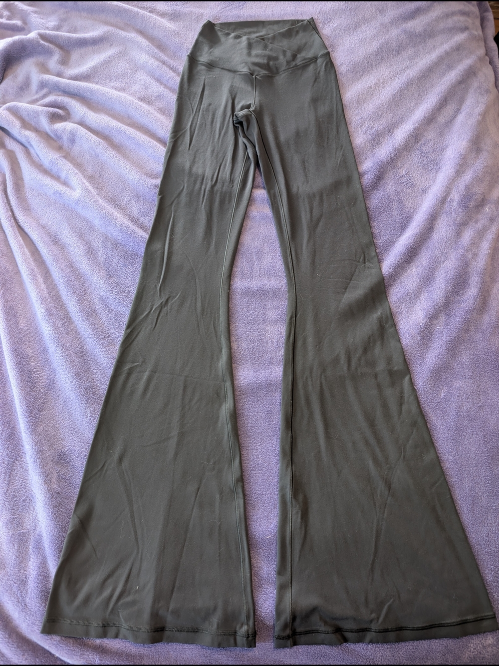 Offline By aerie Black High-Waist Flare Leggings